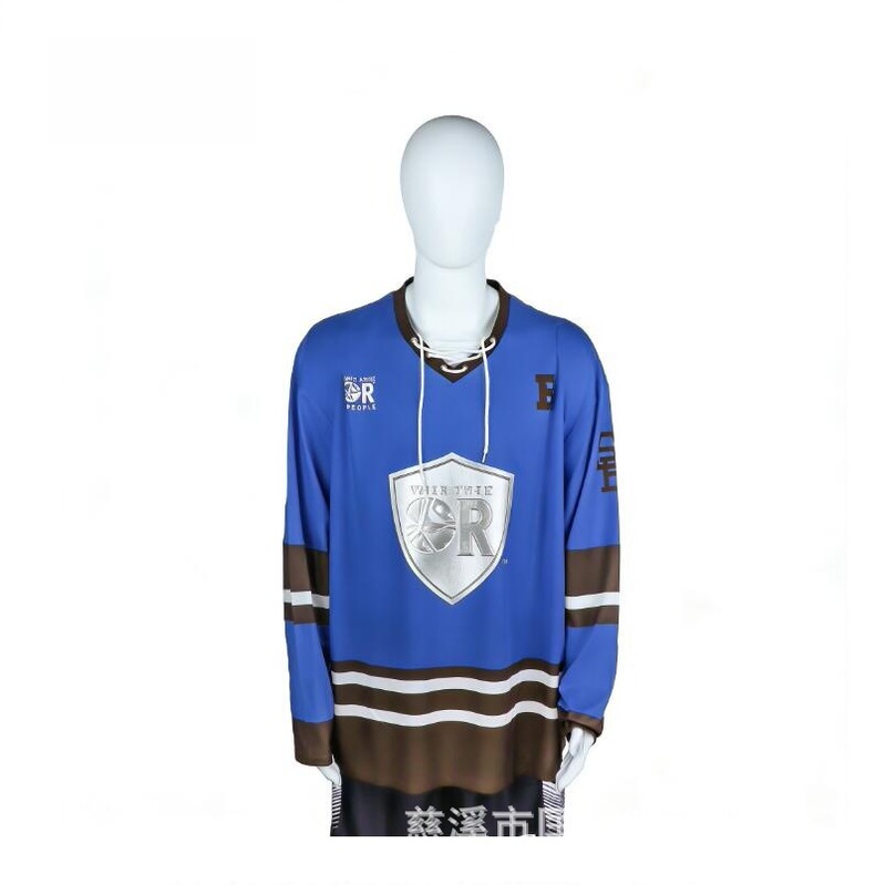 Foreign Trade Factory Customizes 150g Pure Polyester Bird-Eye Ice Hockey Jerseys in Bulk, Full-Print Sublimation, Design and Customization According to Your Drawings