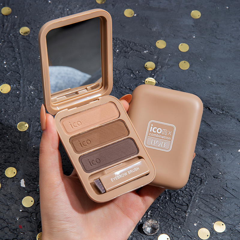 BOB眉粉女防水自然立体三色持不易脱色久鼻影发际线粉灰棕初学者