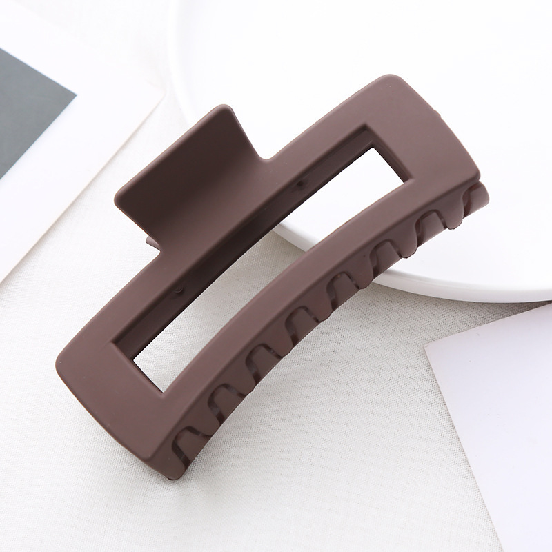 新しいヘアクリップ、大きなスクエアレターグリップ、ファッショナブルなヘアアクセサリー、卸売シャーククリップ、工場直販、幾何学的要素