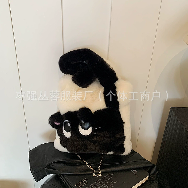 Capacious demi-season cartoon shoulder bag, (Cross-border trading)