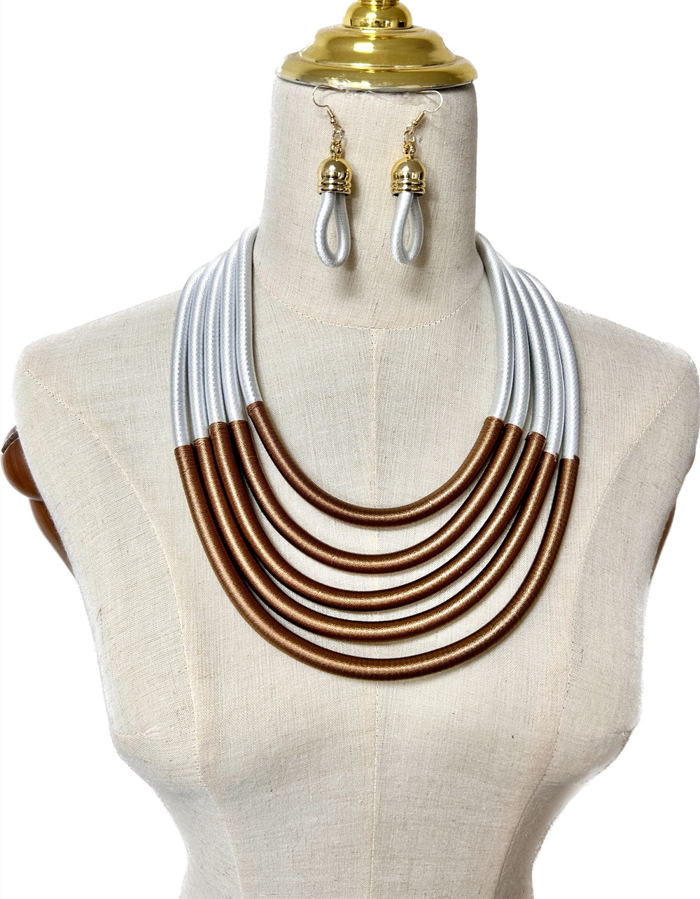 238g Weight Jewelry Set Classification Earrings + Necklace Quantity Holiday, Daily Occasion Mixed materials Material Color Block Pattern Women's Gender Epoxy Design Casual, Ethnic Style Style Casual Ethnic Style Color Block Mixed Materials Epoxy Women's Jewelry Set 2