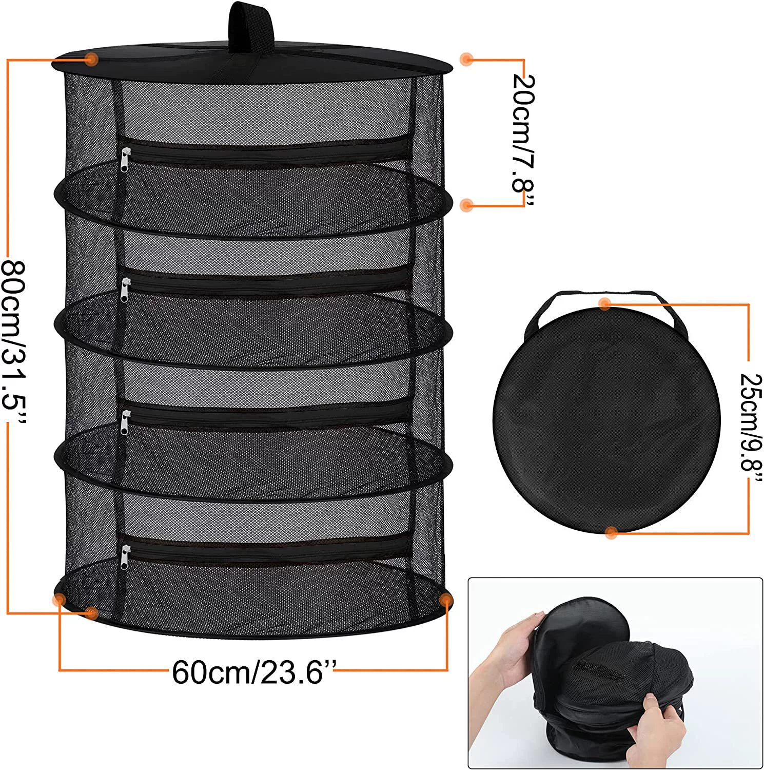 Амазонские садовые принадлежности молнии растения сушеная сеть китайская травяная защита от насекомых сушильная клетка