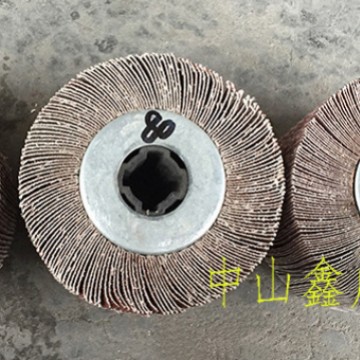 工厂直供全砂布拉丝轮 金属抛光千页轮 十字芯打磨轮 砂布叶轮