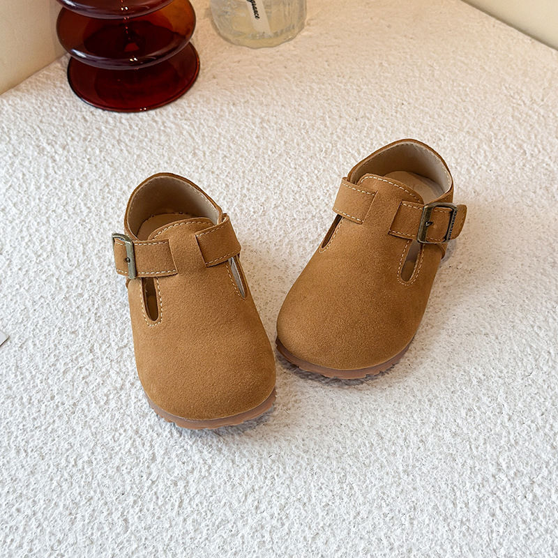 Zapatos Bocken para niños 2025 temporada de otoño nuevos zapatos de cuero de moda de suela suave para niños zapatos de soltero para bebés zapatos de frijol image 4