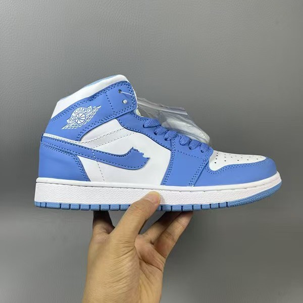 Nike Air Jordan 1 High Ayakkabı - Mavi Boz Panda Rəngli