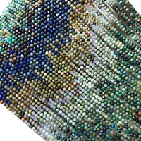 Натуральный феникс-лазурит срезанные круглые бусы 2.5mm маленькие рисовые бусы diy браслет кисточка ушей ручной работы