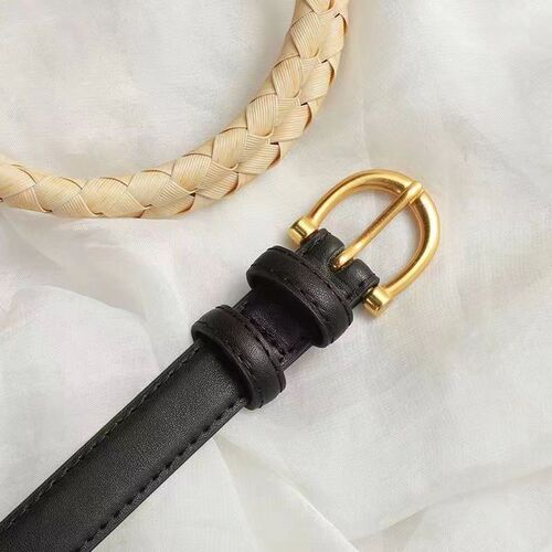 Minimalist versatile small leather belt for women, denim waist belt, belt, Instagram style, Korean version, thin retro decorated dress, suit