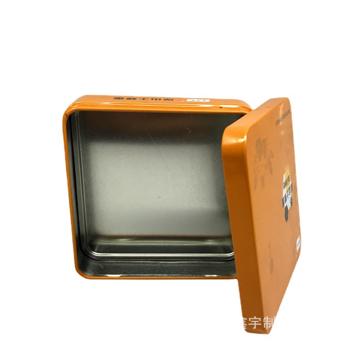 Caja metálica cuadrada para regalos de hojalata