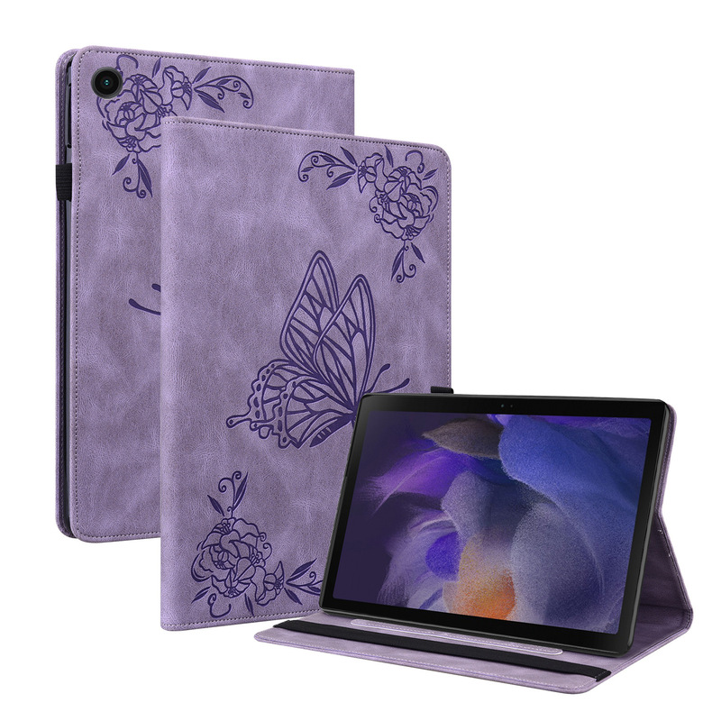 For 2021 Samsung Tab A8 protective case 10.5 inch flat X205 protective case X200 butterfly anti-fall case