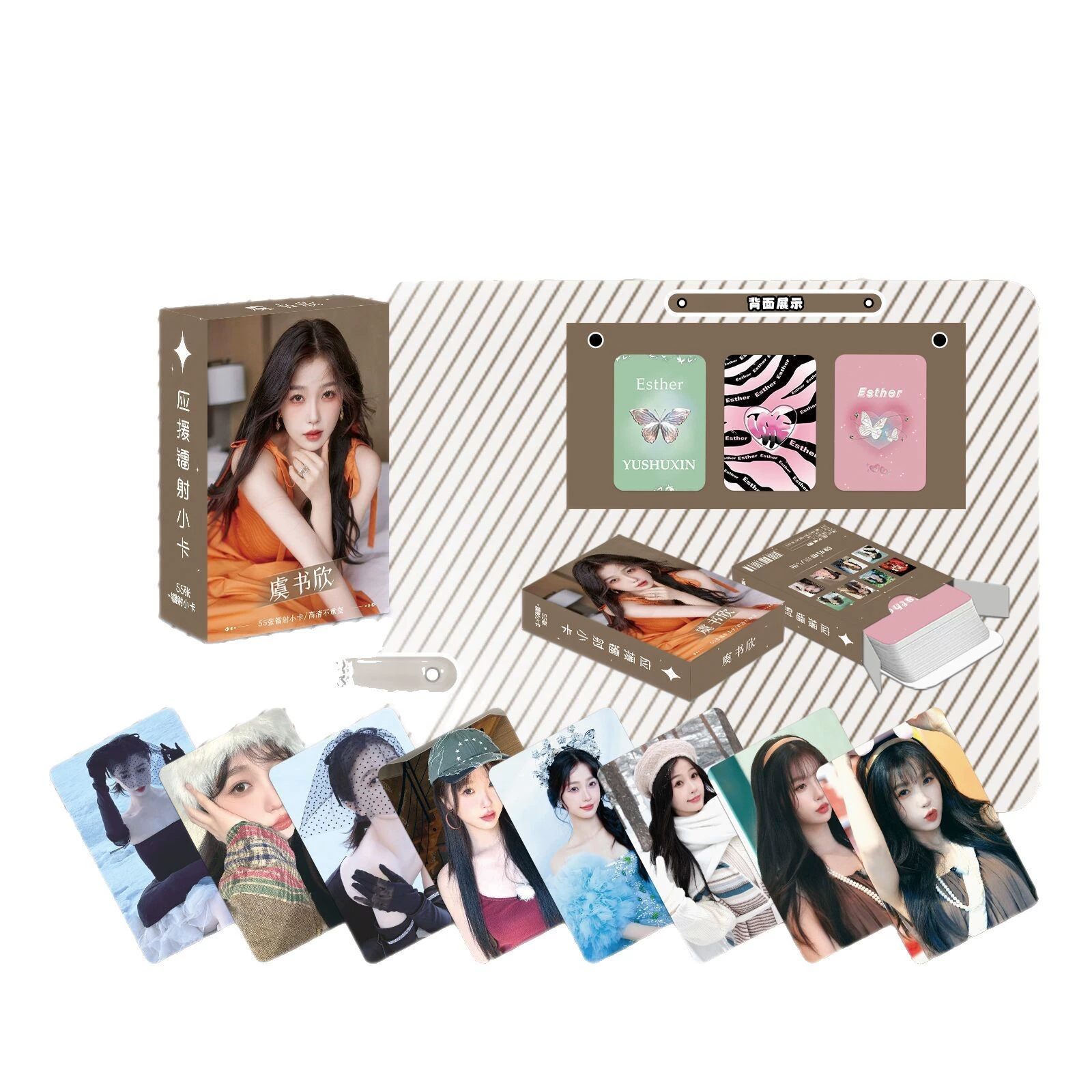 Новые знаменитости аниме лазерные маленькие коробки серия Polaroid LOMO карточка фото двухсторонняя маленькая карточка 55 фотографий