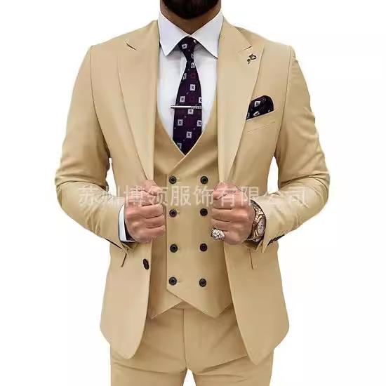 Men's Suit 3 Pieces Slim Fit Wedding Dress Best Man Ball suit Banquet Business Formal Casual Suit