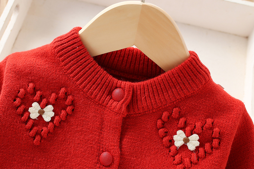Mädchen Pullover Rock 2023 Herbst/Winter Neue frauen Mode Top Gestrickte kinder Prinzessin Zwei Stück Set_voghion.com