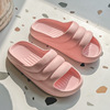 Slide, summer slippers, deodorized footwear platform for beloved, soft sole, wholesale