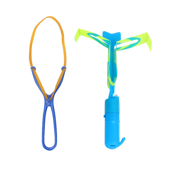 Luminous slingshot flying arrows blue light double flash flying…