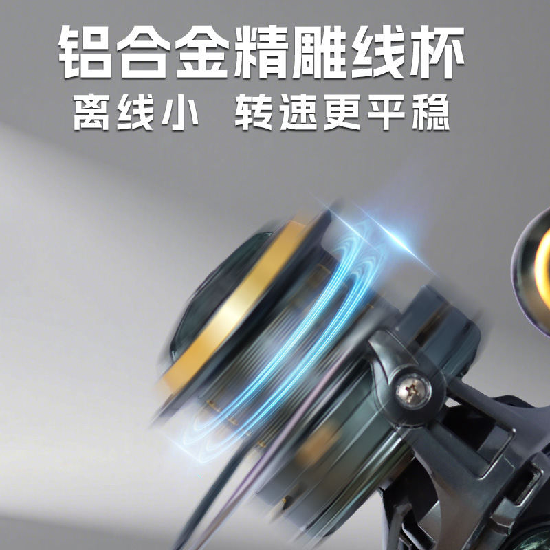 启程新NGK全金属远投纺车轮14000超大渔线轮锚鱼轮纺车轮批发|undefined