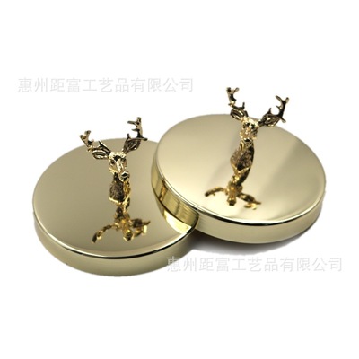 厂家定制扩香石香薰盖金属盖定制镀锌铁玫瑰金盖圆形立体盖金属|ms