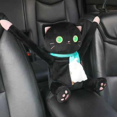 Creative Car tissue box: Car tissue box/set - sitting-tissue-box-hey-cat