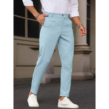 E 36529 Micro-elastic solid casual pants ΢����ɫ���г���