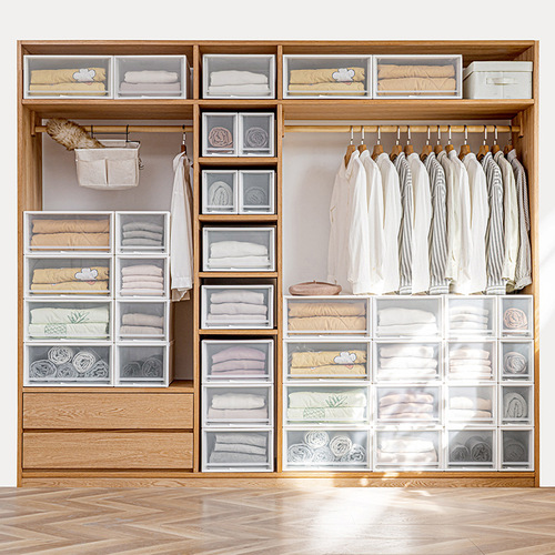 Building block clothes drawer-type storage cabinet household snacks living room toys plastic storage box diy organizing cabinet