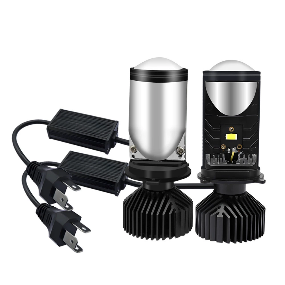 Трансграничные исключительно для автомобильных фар y6 h4 сверхяркие дальние и ближние двойные световые линзы автомобиля светодиодные фары для модификации фар