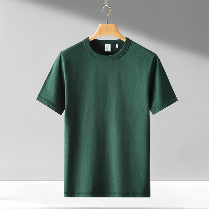 300gコットンTシャツ、白、半袖、丸首、秋冬、メンズ、トップス、ベースレイヤー、純綿、トレンドブランド、日本風、レトロ