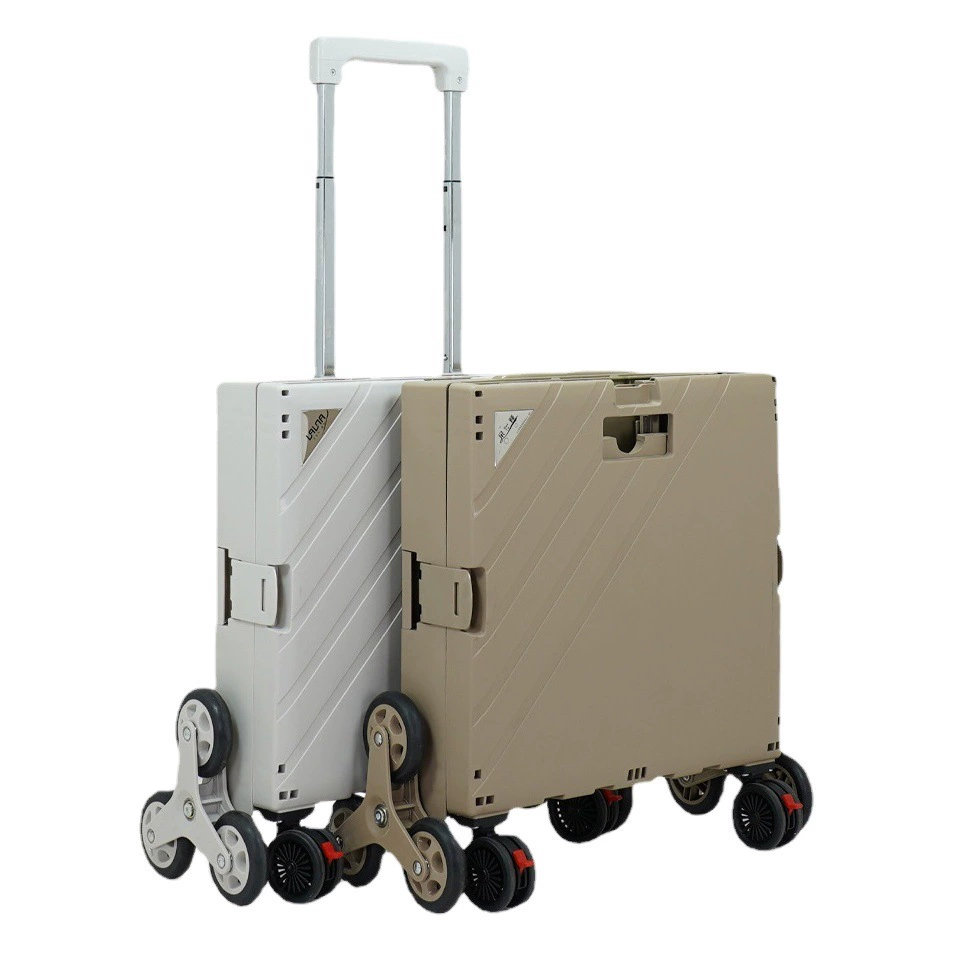 Складная тележка для кемпинга, портативная, с большой вместимостью, многофункциональная.