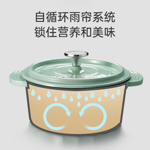 Combach enamel pot large capacity high temperature resistant cast iron soup pot household stew pot multi-functional high-looking cooking pot wholesale