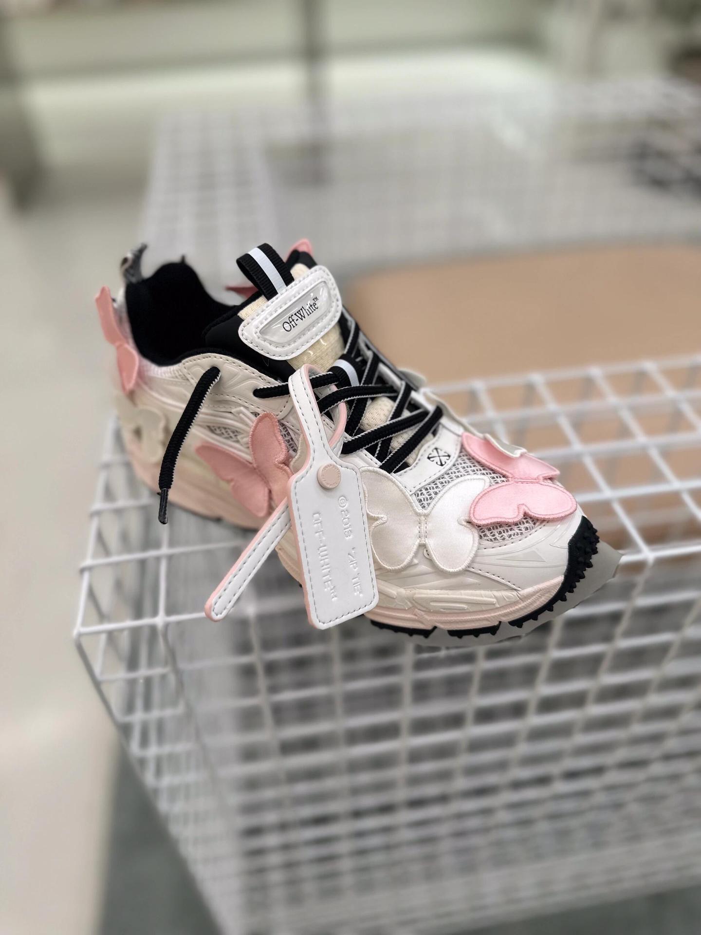 Original Off-White Dad Sneakers High-End Version Unisex Retro Versatile Thick-Soled Casual Running Sports Shoes