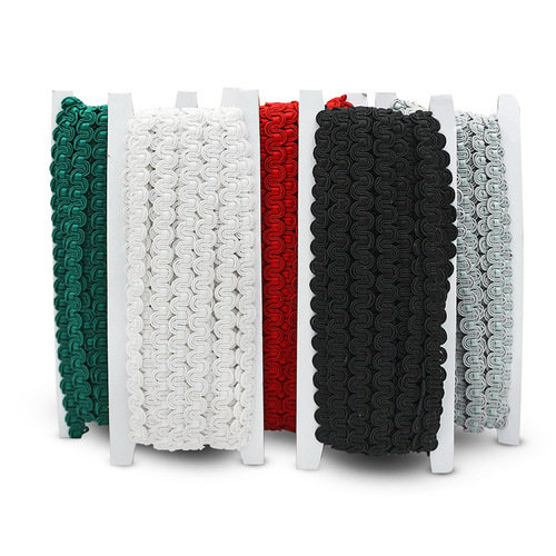 10 meters per card 1cm wide S-shaped wavy small lace curtain pillow trim lace sofa edge welt webbing accessories