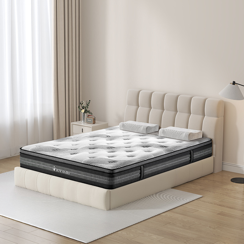 Foshan famous brand mattress OEM factory: Zebra-pattern high-end Simmons pocket spring mattress, compressed and rolled for export, hot-selling Foshan famous brand mattress OEM factory: Zebra-pattern high-end Simmons pocket spring mattress, compressed and rolled for export, hot-selling