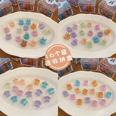 16 pack transparent bright colored mini hair clips for kids, versatile for outdoor styling, suitable for bangs, top clips, and head accessories
