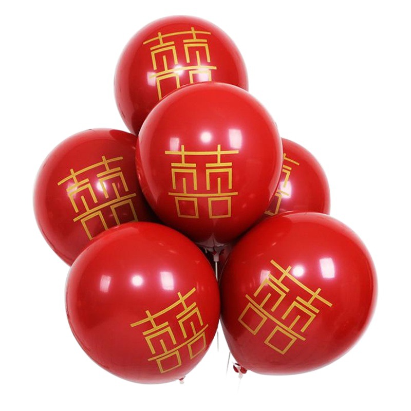 10 pulgadas de doble capa de Granada Globo Rojo decoración de la boda en forma de XI joya Globo Rojo propuesta confesión globo al por mayor