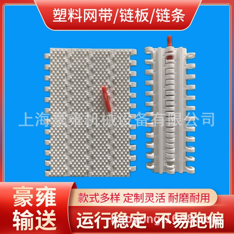 塑料链板输送带蔬菜清洗链板食品级尼龙链条塑料输送网带厂家