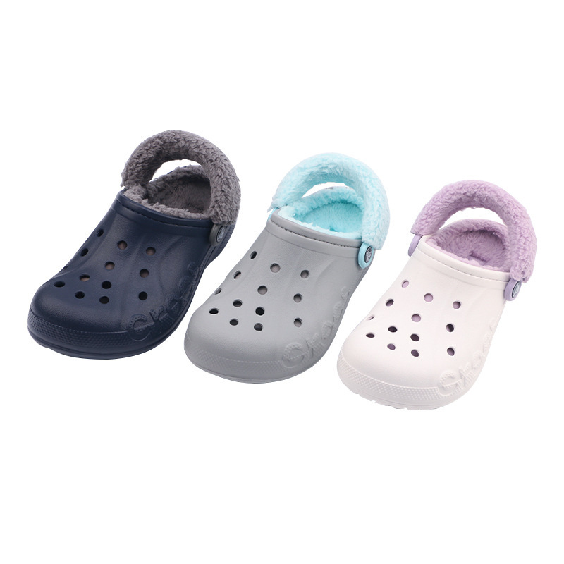 Little Red Riding Book Same Style Carloch Old Beya fleece-lined Cave Shoes Men's and Women's Shoes Mao Mao Slippers Wearing Cotton Shoes 206633