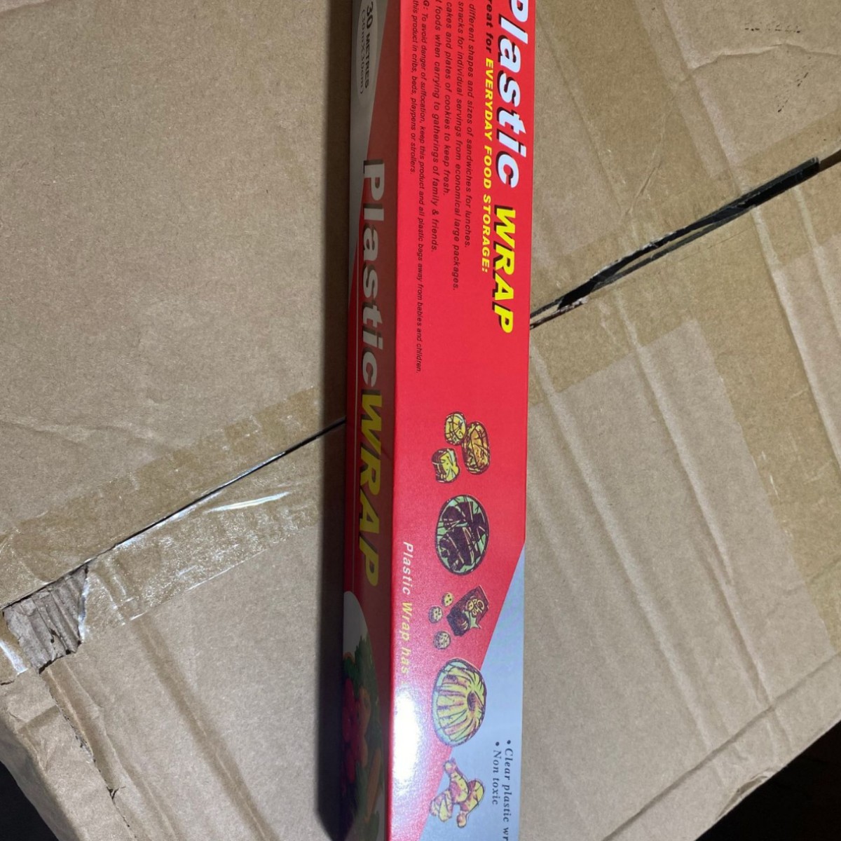 En caja de alimentos PE frutas y verduras cocina congelada envoltura de plástico hogar alimentos vegetales envoltura de plástico distribución al por mayor