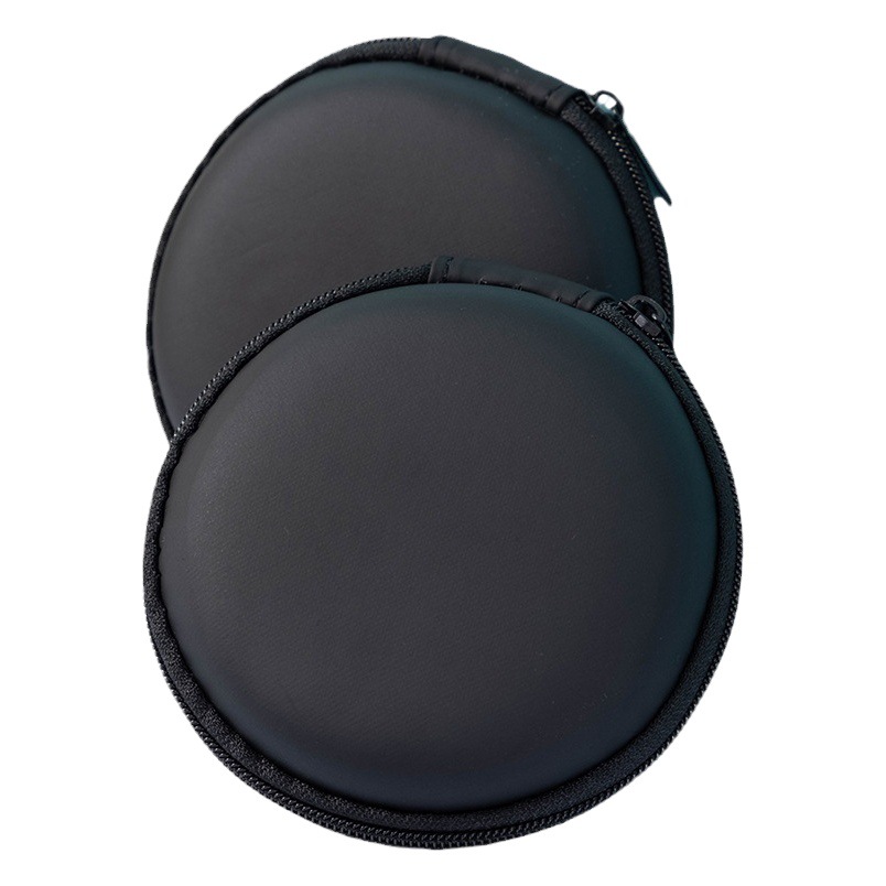 Bolsa de almacenamiento de auriculares Eva redonda portátil caja de almacenamiento de auriculares Bluetooth caja de almacenamiento de cable de datos image 1