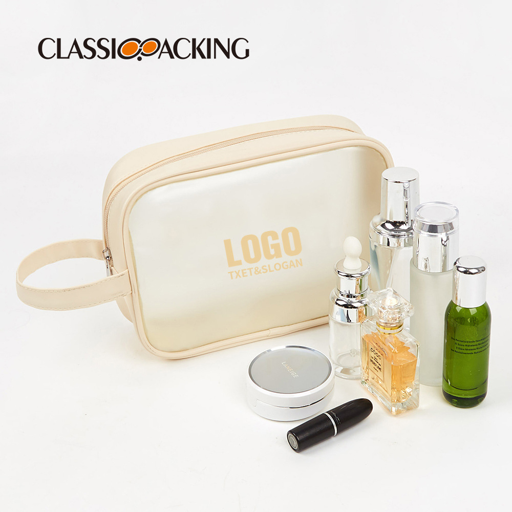 Simple ins transparente bolsa de cosméticos esmerilado PVC baño natación cuidado de la piel bolsa de almacenamiento de gran capacidad bolsa de lavado portátil