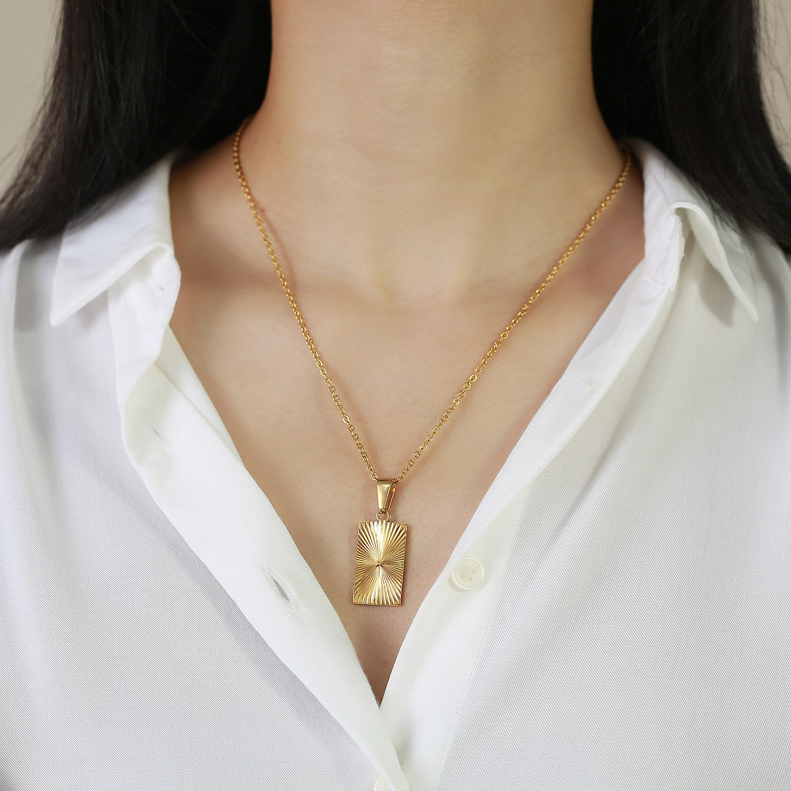 Simple Style Star Stainless Steel Plating Pendant Necklace 1 Piece