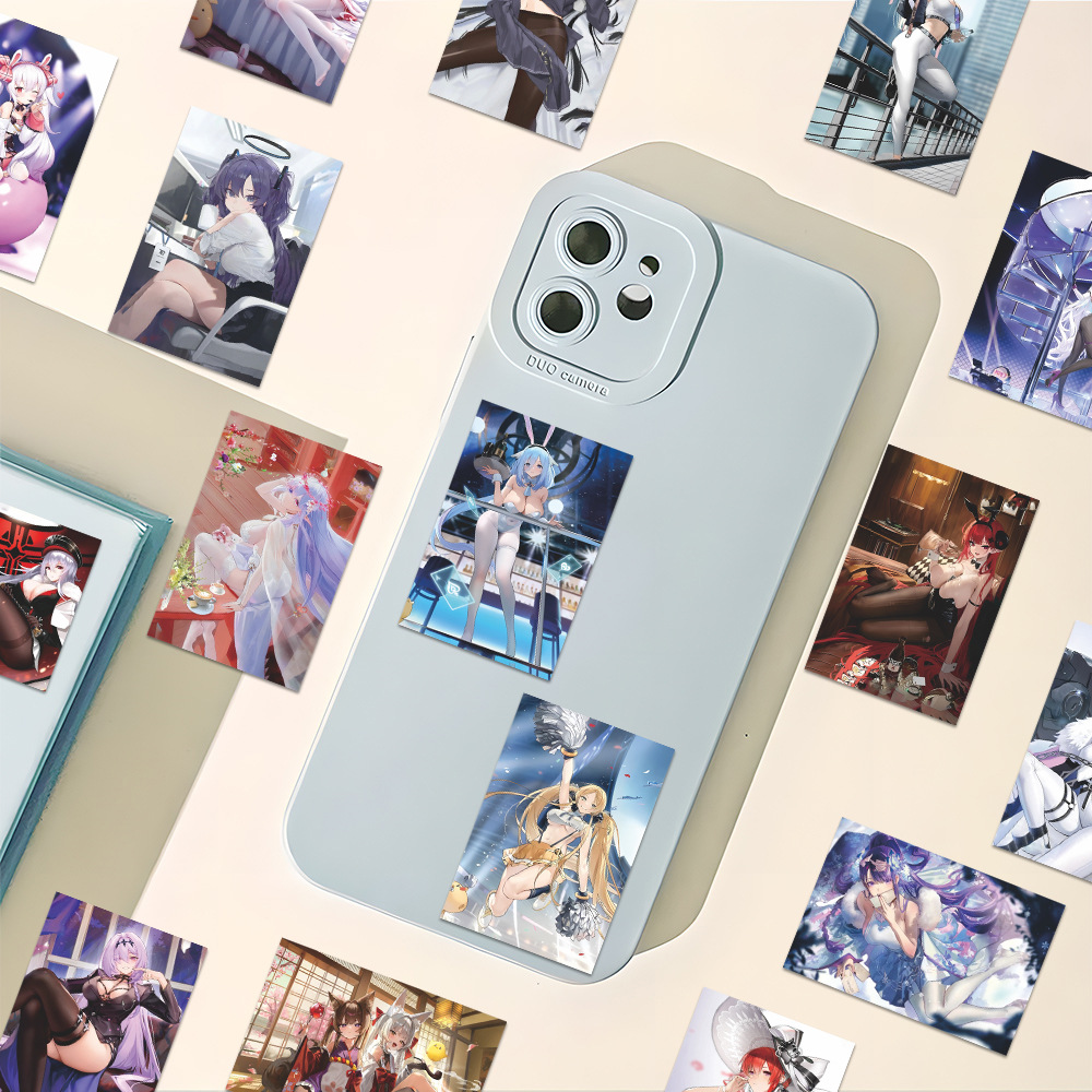160 pegatinas de ruta azul azul cuadrado anime japonés juegos de chicas estuche de teléfono celular pegatinas impermeables iPad