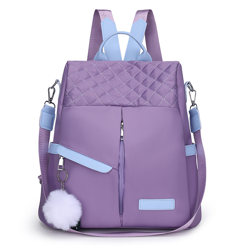 Anti-Theft Backpack Women's New Trendy Fashion Versatile Oxford Canvas Travel Small Backpack Large Capacity School Bag
