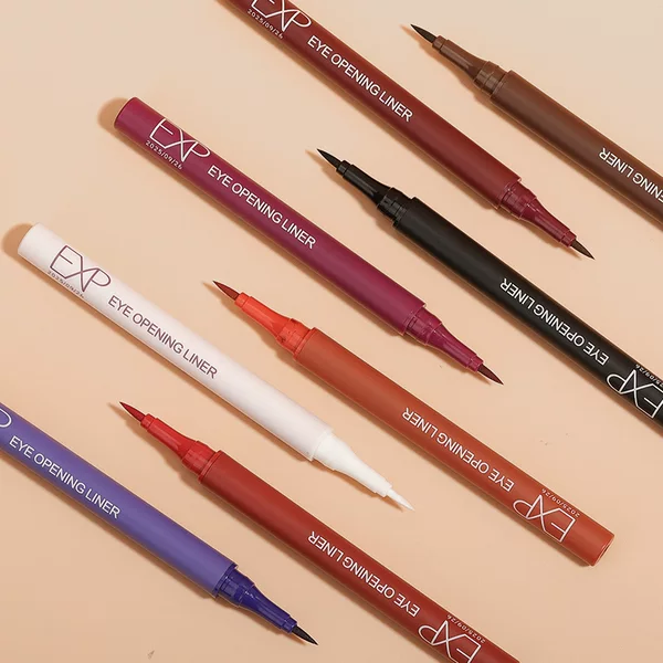 Foreign trade beauty eyeliner waterproof non-dizzy makeup lazy white eyeliner multicolor durable very fine eyeliner wholesale