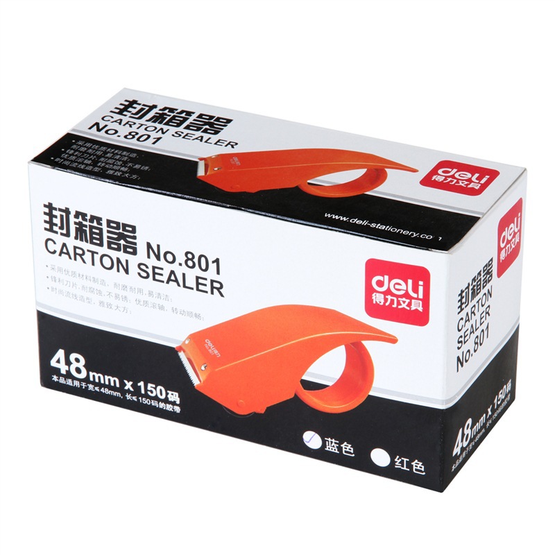 Nuevo cortador de cinta silenciosa grande rollo de alta viscosidad cinta adhesiva de papel ligero expreso empacador de mano 801