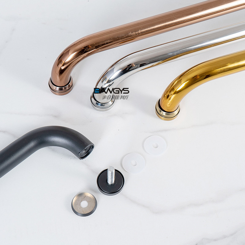 5YA1 wholesale shower room handle bathroom glass door shower door 145 hole welding handle 304 stainless steel