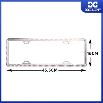Zinc Alloy Diamond New Energy License Plate Frame License Plate Frame Blue Plate License Plate Holder License Plate Frame License Plate Frame Domestic (License plate holder/license plate holder) - blue-brand