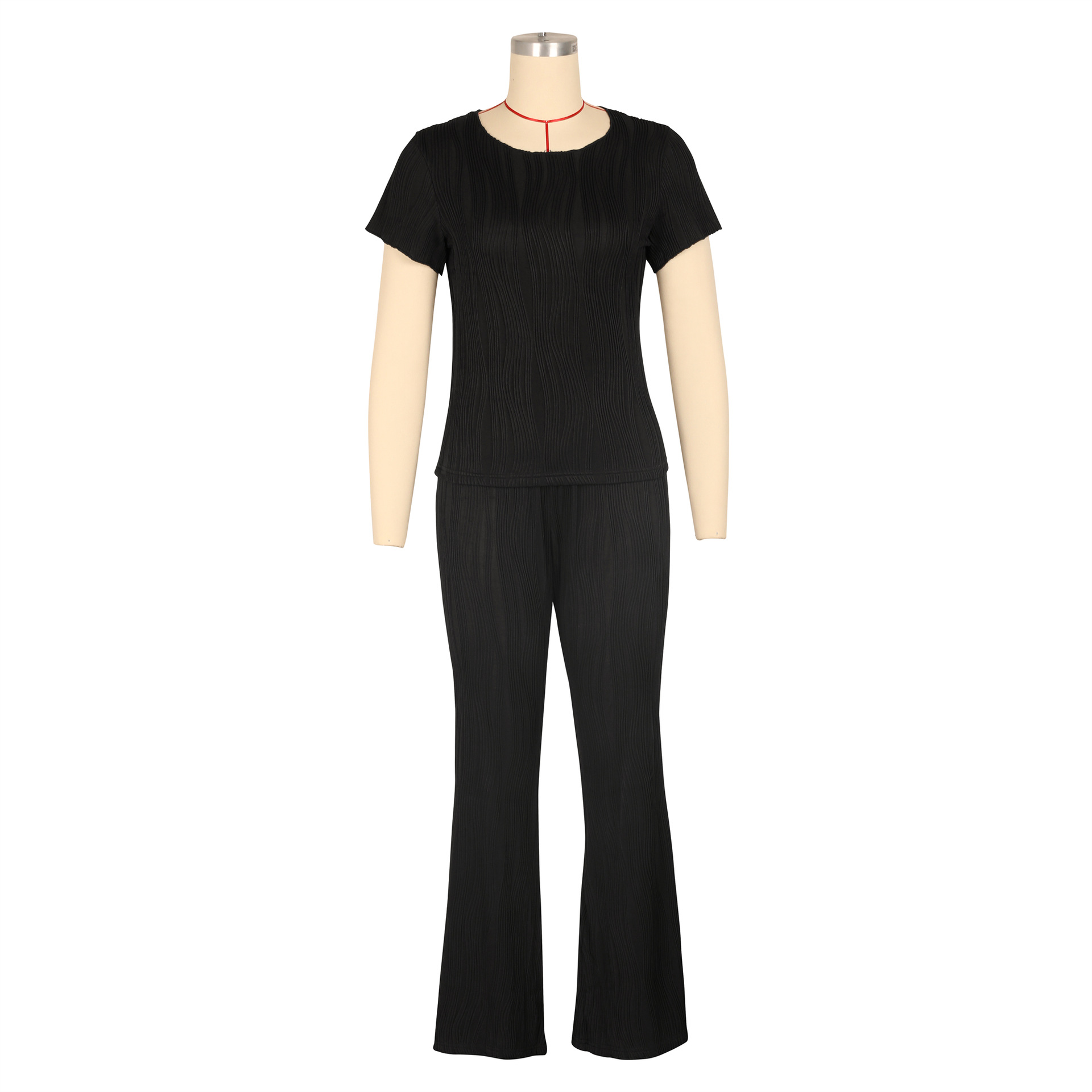 473g Weight Long Sleeve Sleeve Length Spandex, Polyester Fabric Type Pant Co-ord Set Sets Type 2 Pieces Set Quantity Holiday, Daily Occasion Round Neck Neckline Slim Fit Type Solid Color Pattern Summer, Spring Season Women's Gender Elegant, Streetwear Style Holiday Daily Women's Elegant Streetwear Solid Color Spandex Polyester Pant Co-ord Set Pants Sets 39
