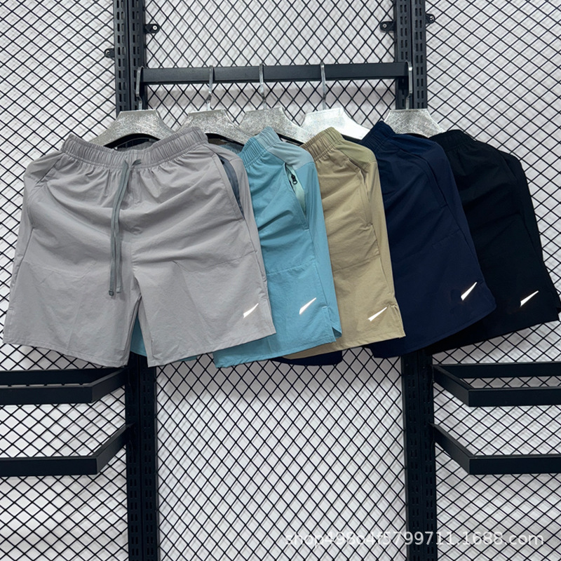 Summer Sports Solid Color Training Pants for Men, Casual Fitness Shorts, Loose Thin Basketball Quick-Dry Running Shorts