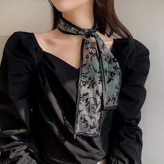 Charming Lace Fairy-tale Butterfly Bow Hair Band Scarf Spring Summer Collar Scarf Silk Scarf Hair Tying Retro Korean Hairstyle Accessory