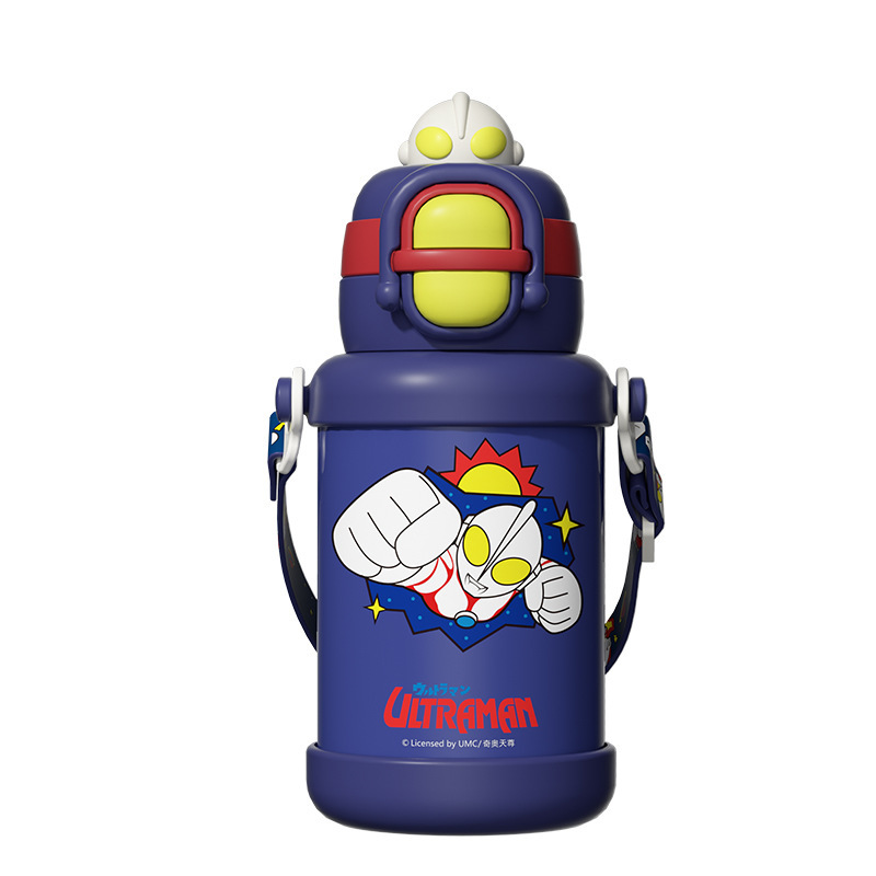 ウルトラマン魔法瓶カップ子供用ウォーターカップ男の子ベビーケトル学校特別なストローカップ落下防止 316 卸売|undefined