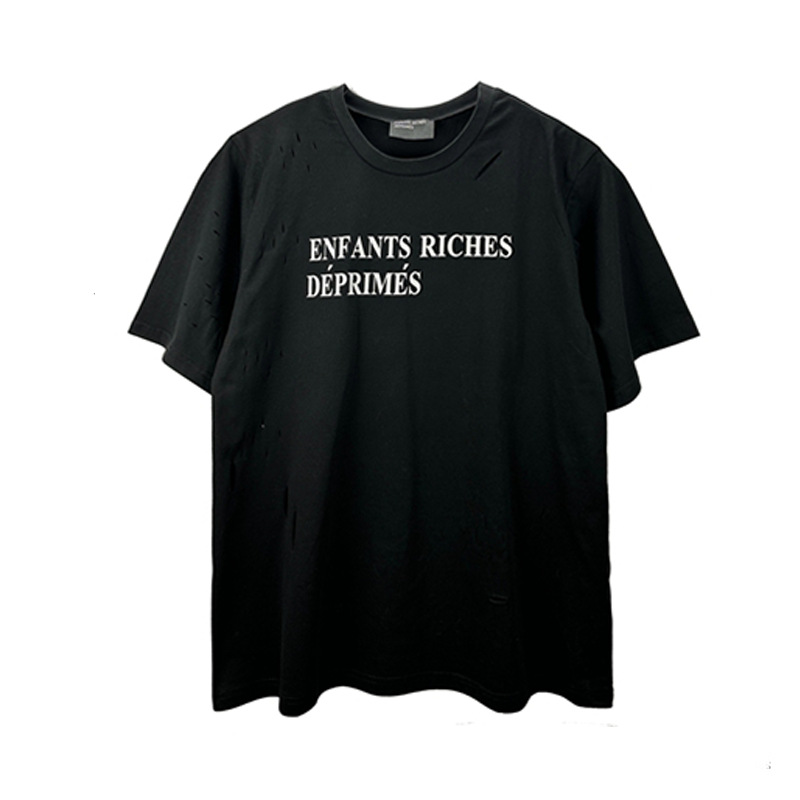 6001 Black graphic cotton T-shirt