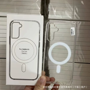 Прозрачный магнитный чехол из акрила для Samsung S25 Ultra S23 FE S24 Ultra S23